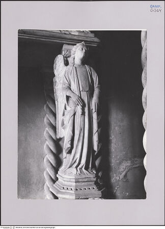 Vorderseite von Bibliotheca Hertziana [https://www.deutsche-digitale-bibliothek.de/content/lizenzen/rv-ez/] Grabmal der Maria von DurazzoTugenden - Caritas, bh608496_recto. Foto.