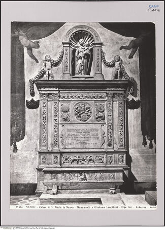 Vorderseite von Alinari [https://www.deutsche-digitale-bibliothek.de/content/lizenzen/rv-ez/] Grabmal des Girolamo Severino (gest. 1559) - , bh608504_recto. Foto.