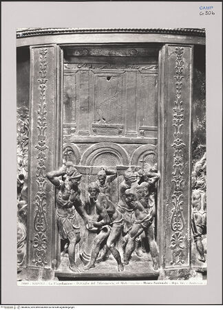 Vorderseite von Alinari [https://www.deutsche-digitale-bibliothek.de/content/lizenzen/rv-ez/] Tabernakel - Detail: Geisselung Christi, bh608526_recto. Foto.