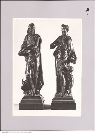 Vorderseite von Soprintendenza Gallerie - Napoli [https://www.deutsche-digitale-bibliothek.de/content/lizenzen/rv-ez/] Die vier Evangelisten - Der Evangelist Lukas und der Evangelist Matthäus, bh608543_recto. Foto.