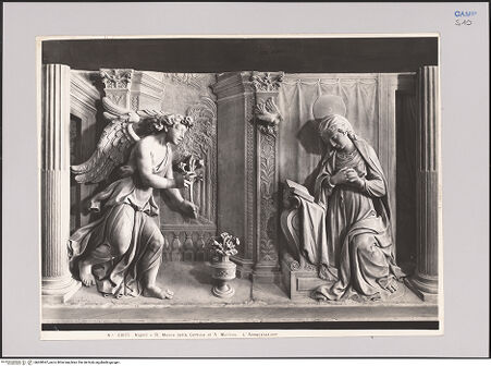 Vorderseite von Alinari [https://www.deutsche-digitale-bibliothek.de/content/lizenzen/rv-ez/] Verkündigung - , bh608547_recto. Foto.