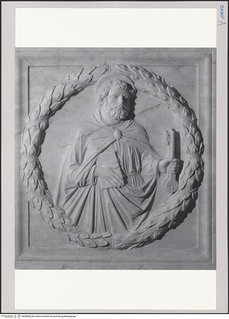 Vorderseite von unbekannt [https://www.deutsche-digitale-bibliothek.de/content/lizenzen/rv-fz/] Grabmal des Diego I, Conte di Cavaniglia (gest. 1481) - Detail: Sarkophag, der Hl. Petrus, bh608594_recto. Foto.