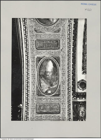 Vorderseite von ICCD [https://www.deutsche-digitale-bibliothek.de/content/lizenzen/rv-ez/] Ausstattung der Cappella Frangipane: Zyklus zum Leben des heiligen Paulus, Propheten und weitere SzenenDie heiligen Petrus, Paulus, Johannes und die lateinischen Kirchenväter - Heiliger Ambrosius, bh608616_recto. Foto.