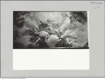 Vorderseite von Bibliotheca Hertziana [https://www.deutsche-digitale-bibliothek.de/content/lizenzen/rv-fz/] Mariae Himmelfahrt - Ausschnitt, bh608618_recto. Foto.