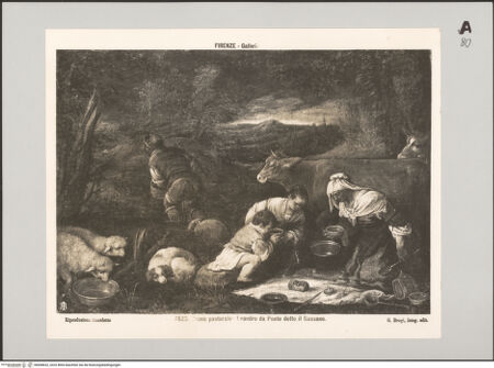 Vorderseite von Alinari [https://www.deutsche-digitale-bibliothek.de/content/lizenzen/rv-ez/] Ländliche Mahlzeit - , bh608632_recto. Foto.