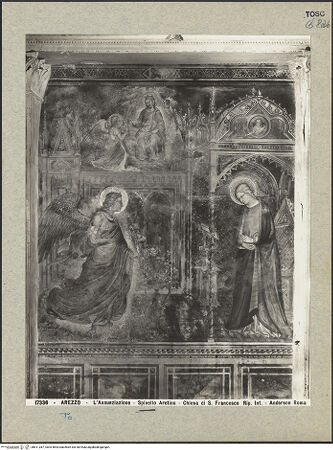 Vorderseite von Alinari [https://www.deutsche-digitale-bibliothek.de/content/lizenzen/rv-ez/] VotivbilderVerkündigung an Maria - Gesamtansicht, bh611287_recto. Foto.