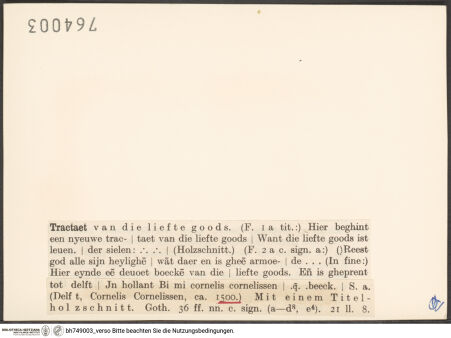 Rückseite von bh749003_recto