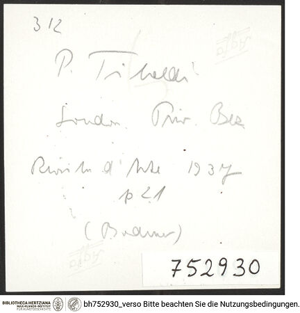 Rückseite von bh752930_recto