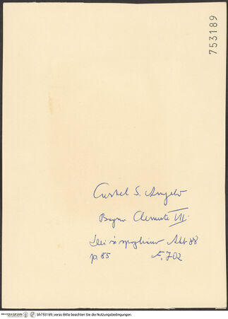 Rückseite von bh753189_recto