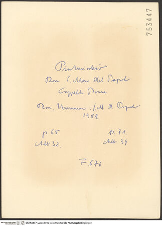 Rückseite von bh753447_recto