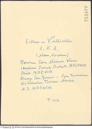 Rückseite von bh753477_recto