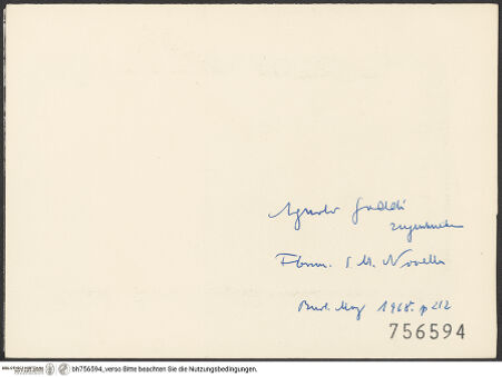 Rückseite von bh756594_recto