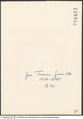 Rückseite von bh756603_recto