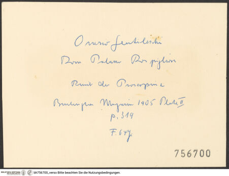 Rückseite von bh756700_recto