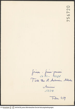 Rückseite von bh756720_recto