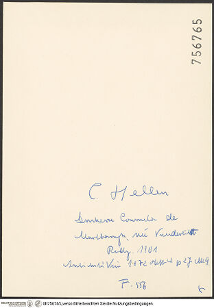 Rückseite von bh756765_recto