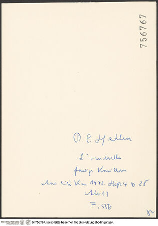 Rückseite von bh756767_recto