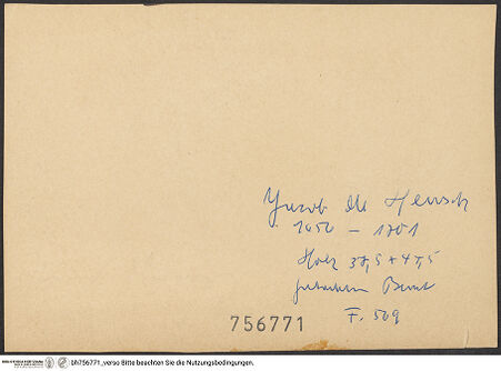 Rückseite von bh756771_recto