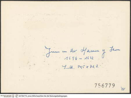 Rückseite von bh756779_recto