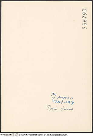 Rückseite von bh756790_recto