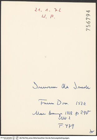 Rückseite von bh756794_recto