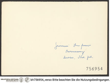 Rückseite von bh756954_recto