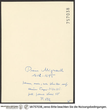 Rückseite von bh757038_recto