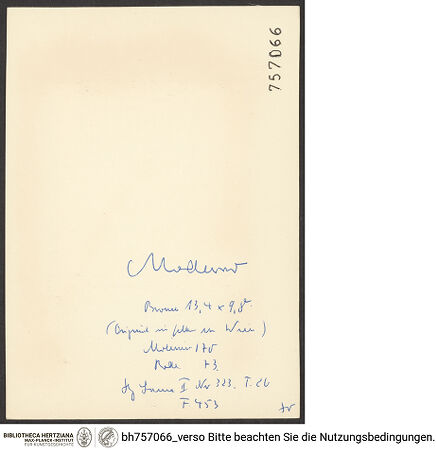 Rückseite von bh757066_recto
