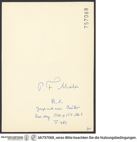 Rückseite von bh757068_recto