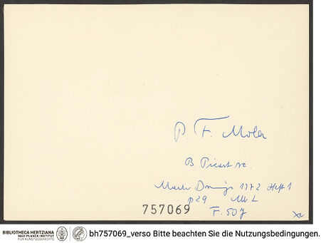 Rückseite von bh757069_recto