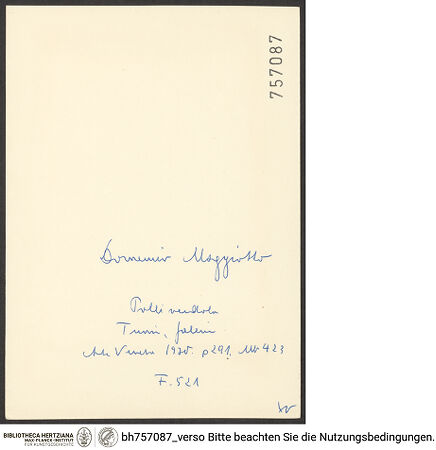 Rückseite von bh757087_recto