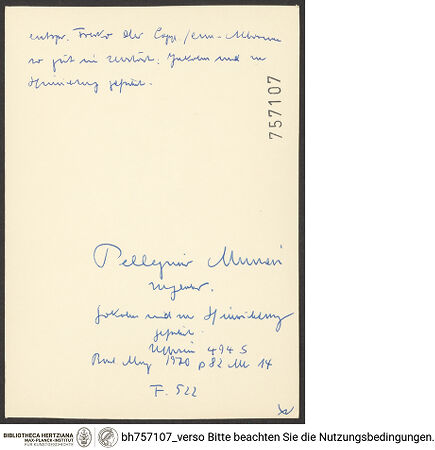 Rückseite von bh757107_recto
