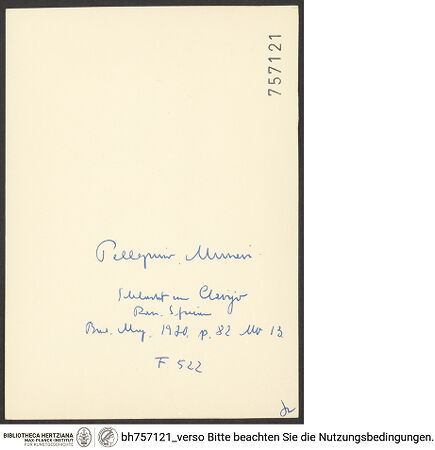 Rückseite von bh757121_recto