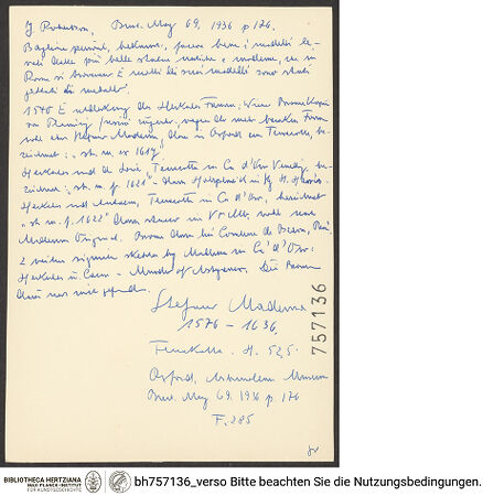 Rückseite von bh757136_recto