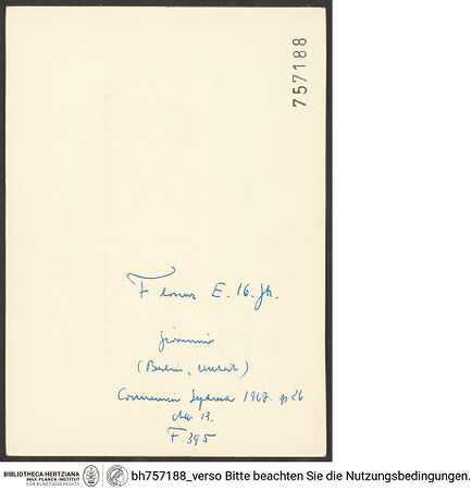 Rückseite von bh757188_recto