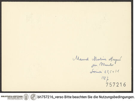 Rückseite von bh757216_recto