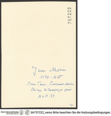 Rückseite von bh757222_recto