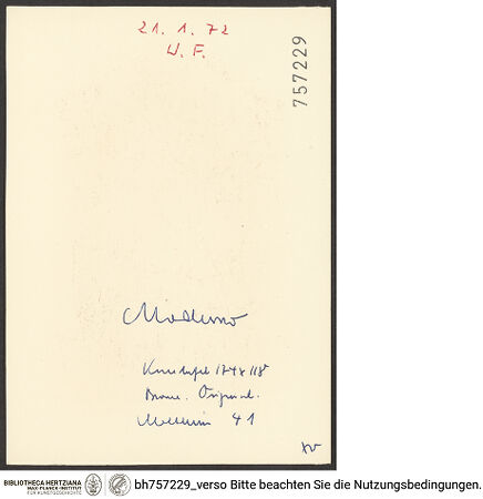 Rückseite von bh757229_recto