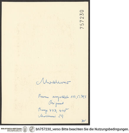 Rückseite von bh757230_recto