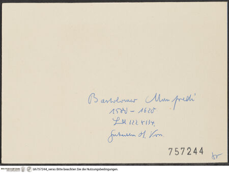 Rückseite von bh757244_recto