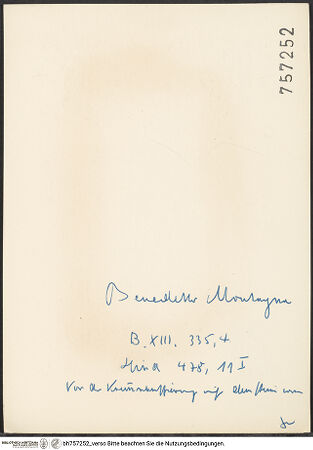 Rückseite von bh757252_recto