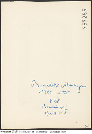 Rückseite von bh757253_recto