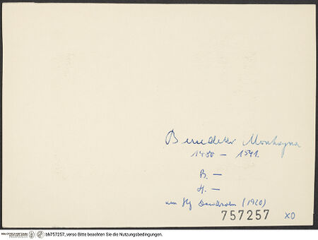 Rückseite von bh757257_recto