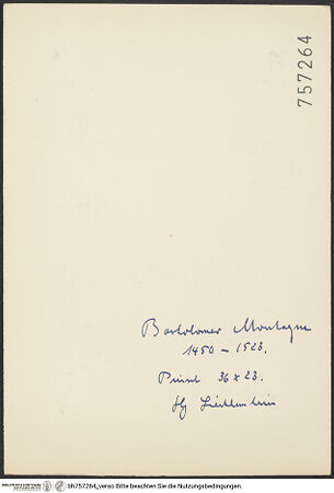 Rückseite von bh757264_recto