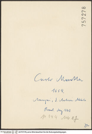 Rückseite von bh757278_recto