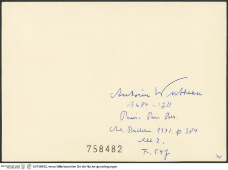 Rückseite von bh758482_recto