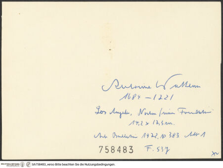 Rückseite von bh758483_recto