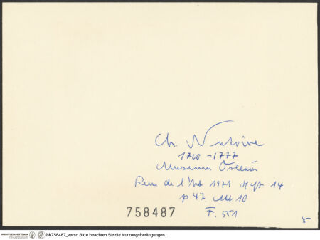 Rückseite von bh758487_recto