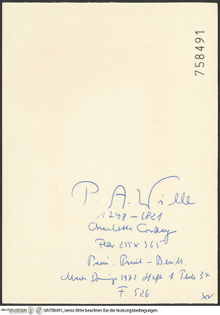 Rückseite von bh758491_recto