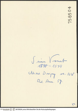 Rückseite von bh758504_recto